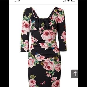 Dolce and Gabbana fitted midi dress